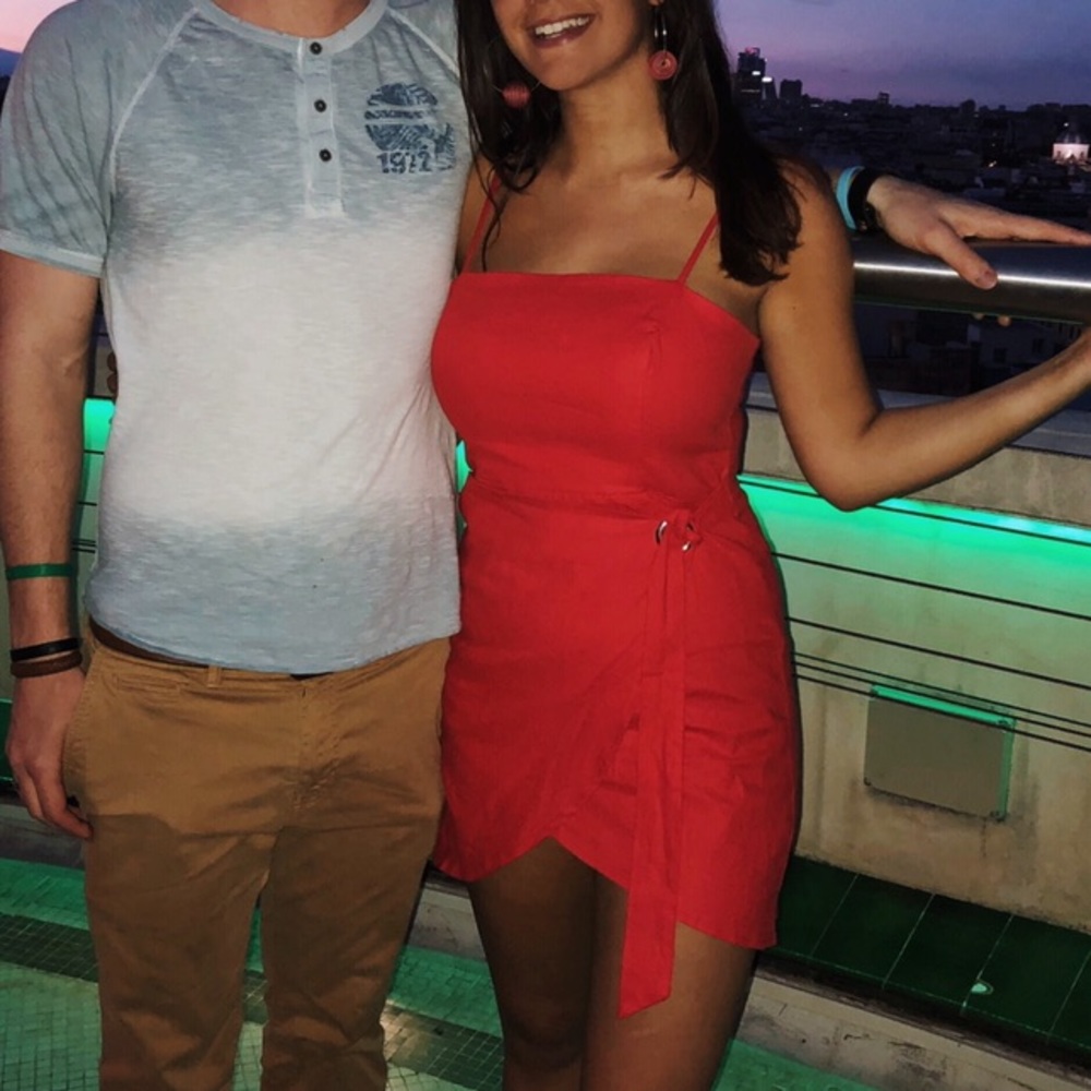 Red Mini Dress - Picture 2 of 2